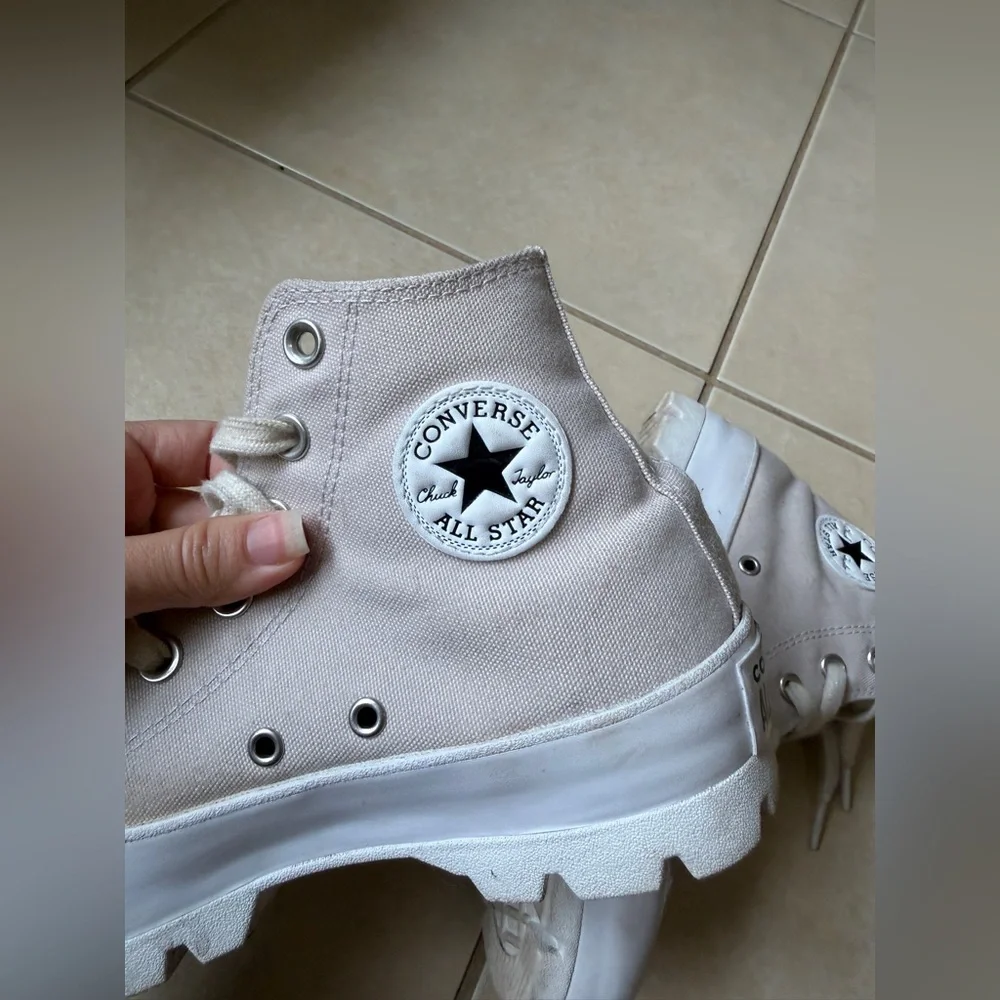 Converse Chuck Taylor All Star Move Tan Canvas Platform HT Sneakers Size W-6 - Picture 6 of 14